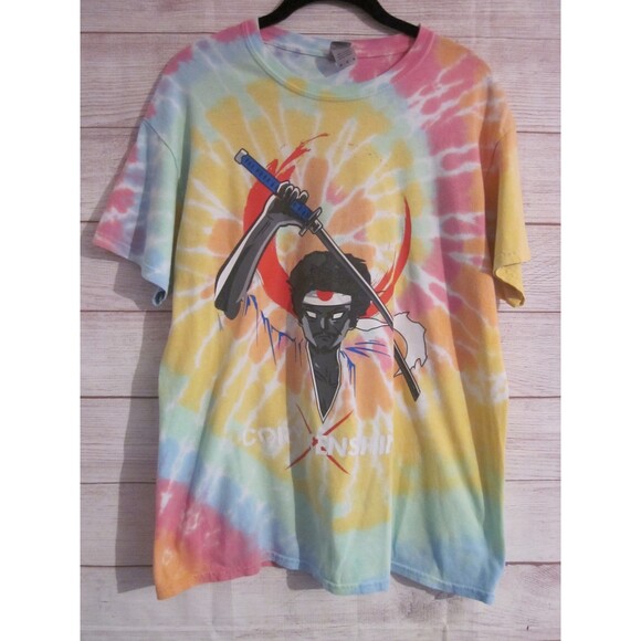 Cory Keshin Sword Gaming T-Shirt Men's Medium Tie Dye Tee - Picture 1 of 5